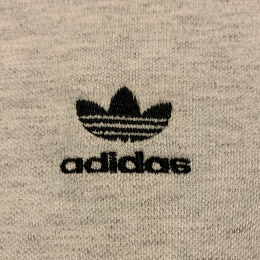Vintage adidas Knitted V-Neck Embroidered Logo Tee - Picture 3 of 4